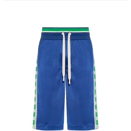 Blaue Logo Shorts für Herren , Herren, Größe: L - Dolce & Gabbana - Modalova