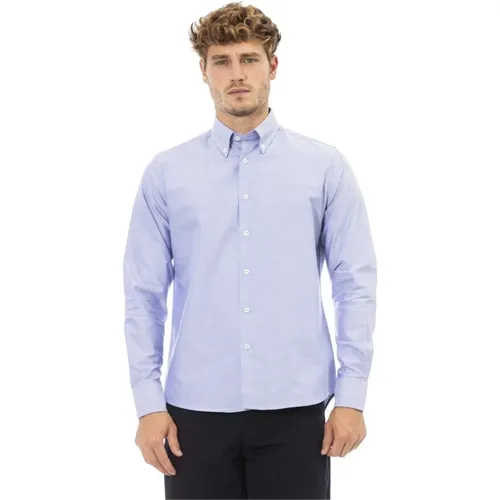 Button-down Hemd - Kurzer Kragen - Vordere Knopfleiste , Herren, Größe: 4XL - Baldinini - Modalova