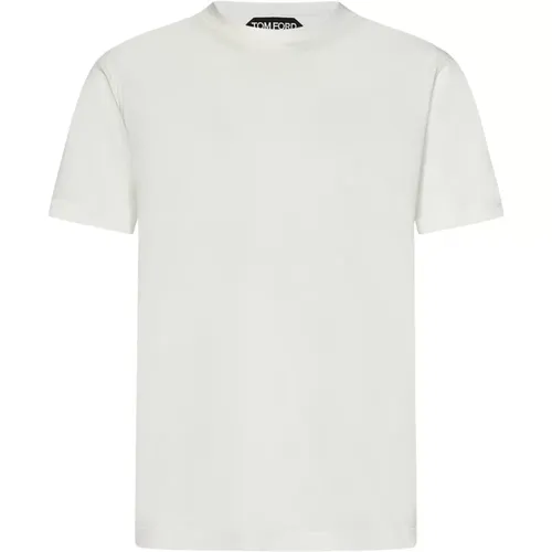 T-shirts and Polos with TF Logo , male, Sizes: M, S, L, XL - Tom Ford - Modalova