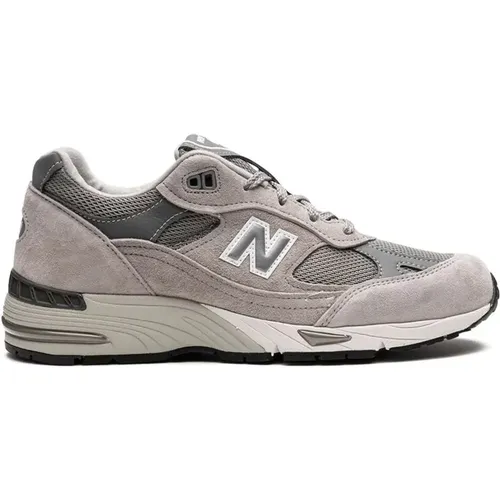 Grey 991Gl Low-Top Sneakers , female, Sizes: 6 UK - New Balance - Modalova