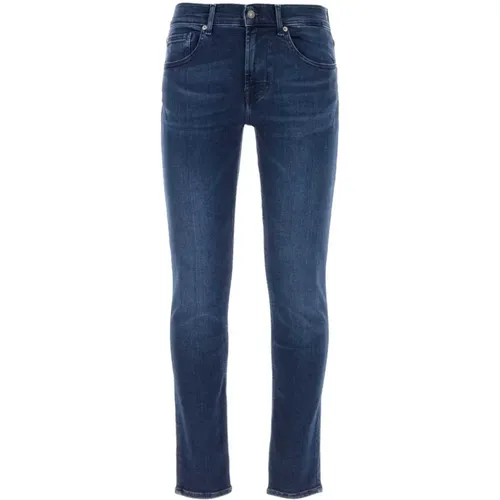 Stretch Denim Tek Rebus Jeans , Herren, Größe: W29 - 7 For All Mankind - Modalova