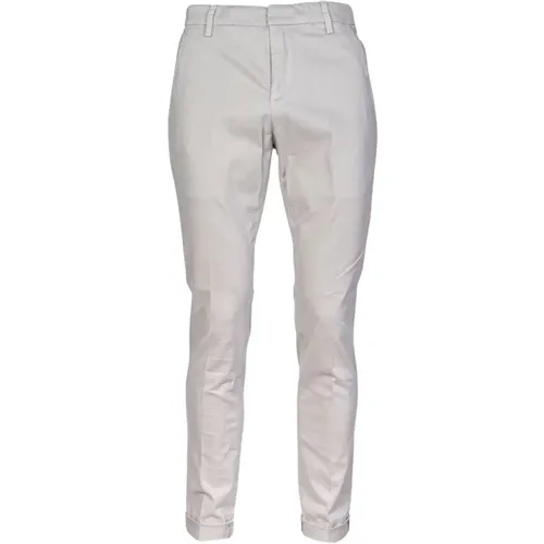 Mens Chino Pants. Slim Fit. Low Waist. Medium Weight Gabardine. Made in Italy. , male, Sizes: W32, W36, W34, W38 - Dondup - Modalova