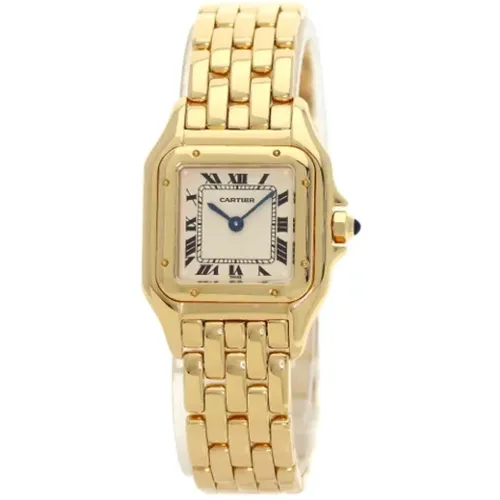 Pre-owned Gold watches , female, Sizes: ONE SIZE - Cartier Vintage - Modalova