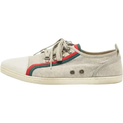 Pre-owned Fabric sneakers , female, Sizes: 11 1/2 UK - Gucci Vintage - Modalova