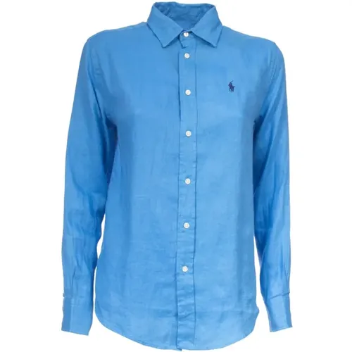 Linen Shirt with Pointed Collar , female, Sizes: S, XS - Polo Ralph Lauren - Modalova