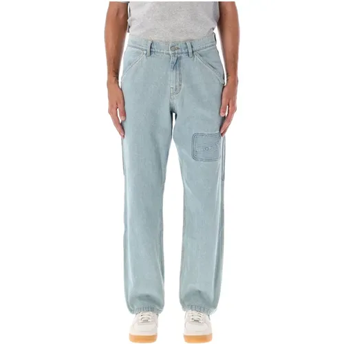 Carpenter Jeans mit Box Logo , Herren, Größe: W30 - Pleasures - Modalova