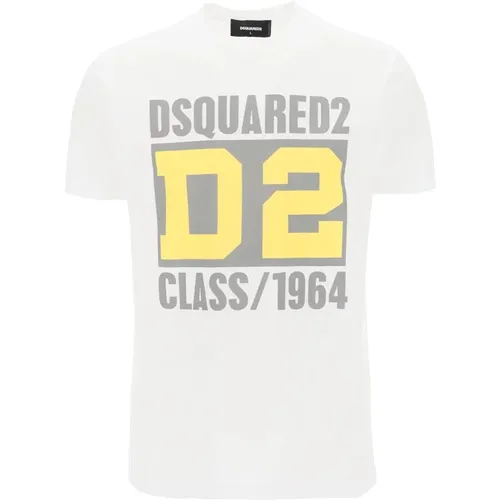 Cool Fit T-Shirt mit Maxi-Print , Herren, Größe: L - Dsquared2 - Modalova