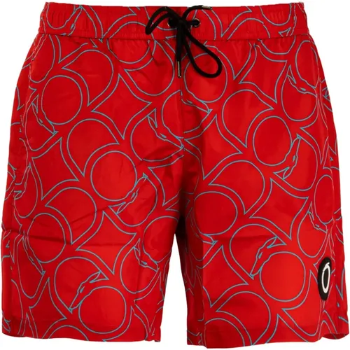 Rote Herren Sommer Boxershorts , Herren, Größe: S - Trussardi - Modalova