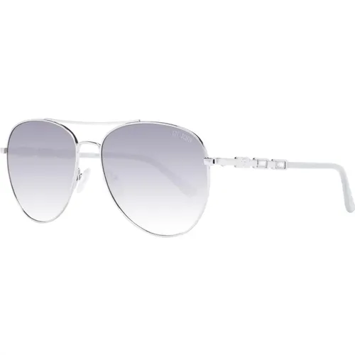 Graue Gradient Aviator Sonnenbrille , Damen, Größe: ONE Size - Guess - Modalova