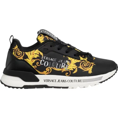 Dynamic Watercolour Couture Sneakers , female, Sizes: 5 UK, 3 UK, 6 UK - Versace Jeans Couture - Modalova