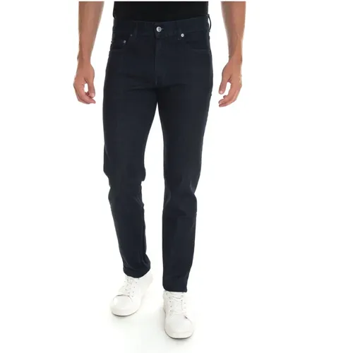 Slim-Fit Denim Jeans , male, Sizes: W44, W46, W42 - Harmont & Blaine - Modalova