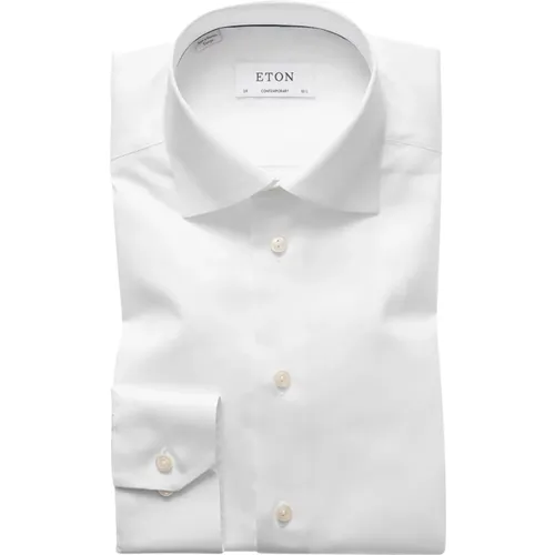 Weißes Business-Hemd Kleid , Herren, Größe: 5XL - Eton - Modalova