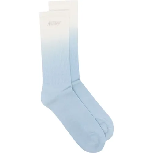 Gerippte Socken mit Besticktem Logo , unisex, Größe: S - Autry - Modalova