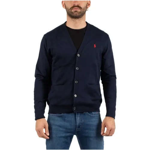 Men's Cardigan Sweater , male, Sizes: 2XL - Ralph Lauren - Modalova
