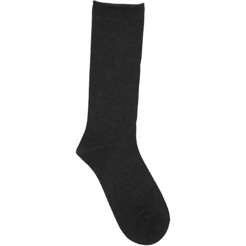 Cashmere Stretch Dark Grey Socks , female, Sizes: L - BRUNELLO CUCINELLI - Modalova