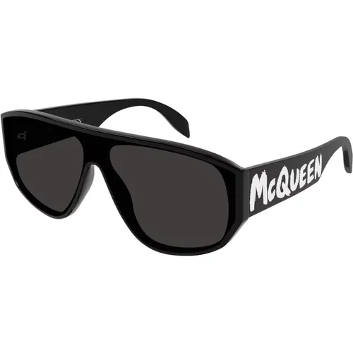 Grey Sunglasses Am0386S - alexander mcqueen - Modalova