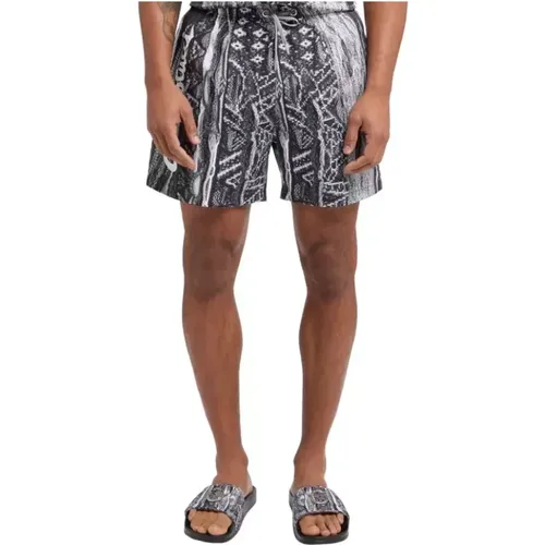 Mens Swim Shorts with Logo Print , male, Sizes: XL, XS, S, M, L - carlo colucci - Modalova