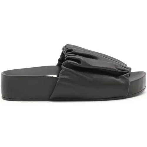 Schwarze flache Schuhe - Stilvoll und vielseitig , Damen, Größe: 39 EU - Jil Sander - Modalova