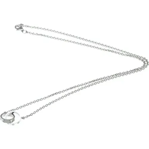 Pre-owned White Gold necklaces , female, Sizes: ONE SIZE - Cartier Vintage - Modalova