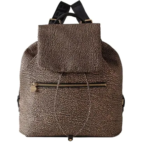 Elegant and Practical Nylon Backpack for Modern Women , female, Sizes: ONE SIZE - Borbonese - Modalova
