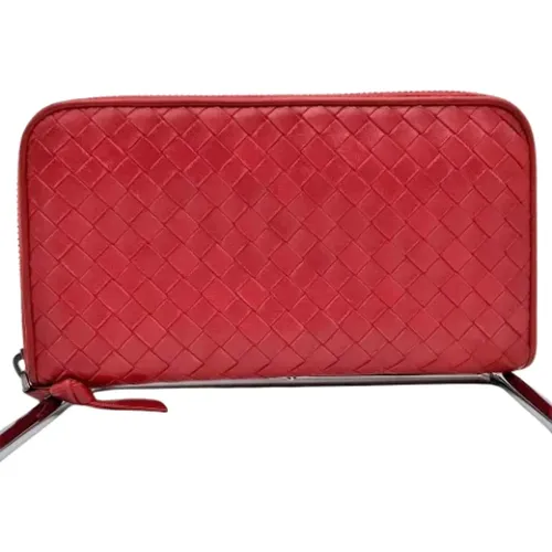 Pre-owned Leather wallets , female, Sizes: ONE SIZE - Bottega Veneta Vintage - Modalova