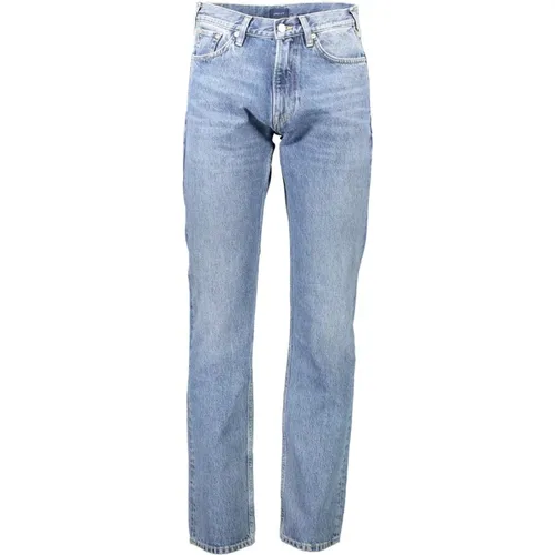 Classic Straight Jeans , male, Sizes: W29 L34 - Gant - Modalova