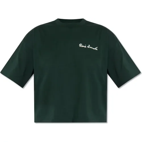 T-Shirt mit Logo , Damen, Größe: XL - Lacoste - Modalova