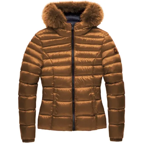 Gepolsterte Kapuzenjacke mit Pelz - RefrigiWear - Modalova