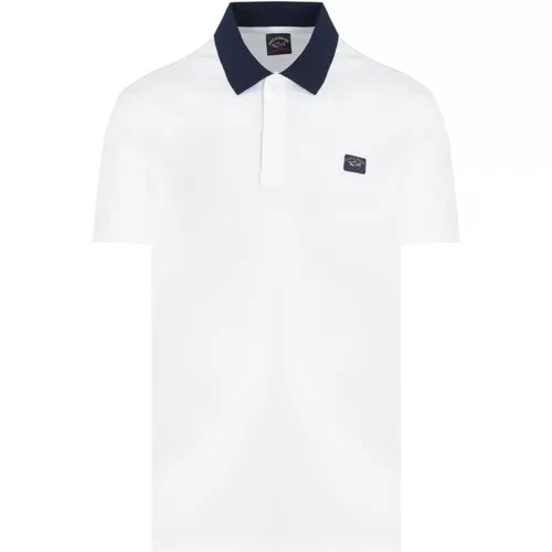 Paul Shark Pique Cotton Polo Shirt , male, Sizes: M - PAUL & SHARK - Modalova