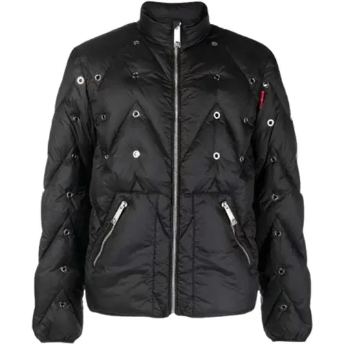 Decorative Puffer Jacket , male, Sizes: XL, L, M - John Richmond - Modalova