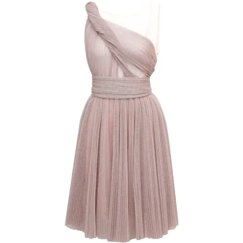 One Shoulder Dress , female, Sizes: L - Dolce & Gabbana - Modalova