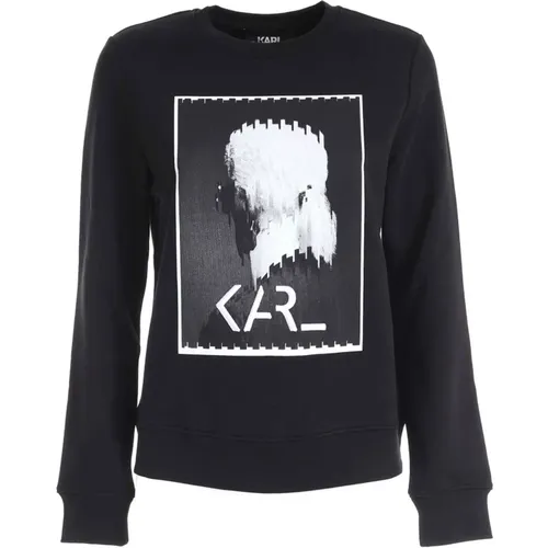 Karl Legend Print Sweatshirt , female, Sizes: M, L, XS, S - Karl Lagerfeld - Modalova