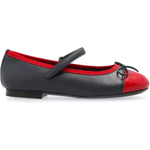 Lederballerinas mit Logo - Dolce & Gabbana - Modalova