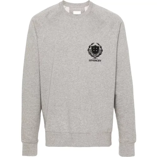 Crest Slim-Fit Sweatshirt,Stylischer Sweatshirt für Männer - Givenchy - Modalova