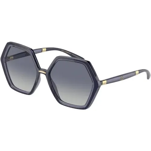 Sonnenbrille mit geometrischem Rahmen - Dolce & Gabbana - Modalova
