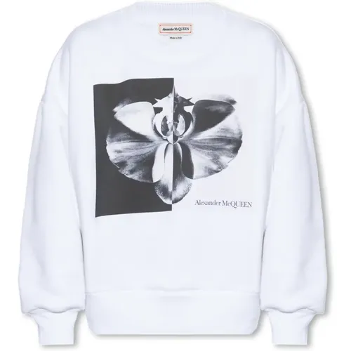Cotton sweatshirt , female, Sizes: XS, S - alexander mcqueen - Modalova