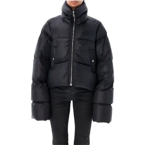 Schwarze Turtle Puffer Jacke Aw24 - Rick Owens - Modalova