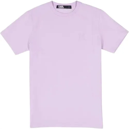 Pale Regular Fit T-Shirt , male, Sizes: XS, L, S - Karl Lagerfeld - Modalova