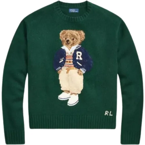 Gestrickter Polo-Bear Wollpullover , Damen, Größe: S - Ralph Lauren - Modalova