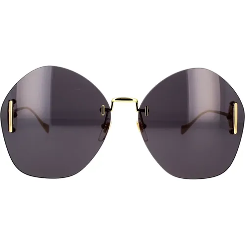 Geometric Oversized Sunglasses with GG Logo , female, Sizes: 65 MM - Gucci - Modalova