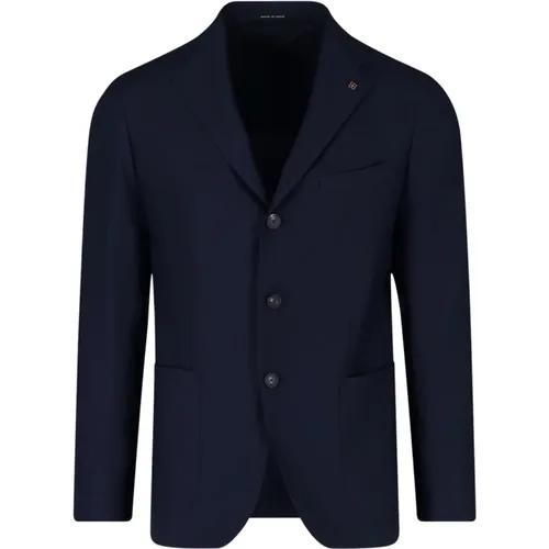 Moderner Statement Blazer in Blau und Grün , Herren, Größe: M - Tagliatore - Modalova