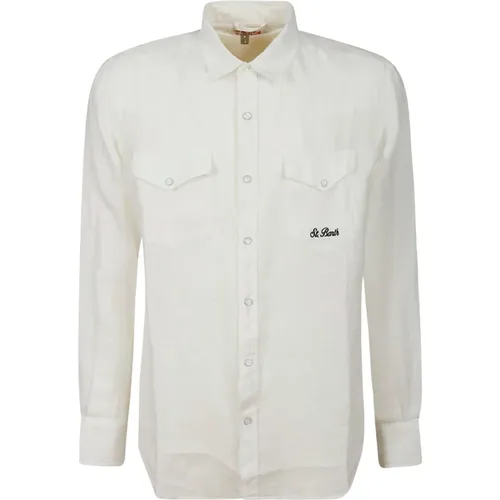 Linen Shirt with Pockets , male, Sizes: L, S, M, XL - MC2 Saint Barth - Modalova