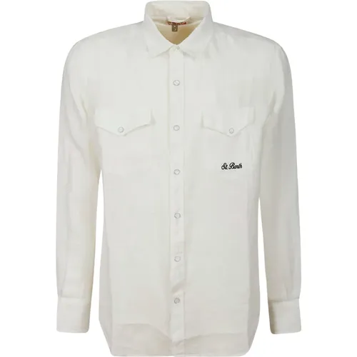 Linen Shirt with Pockets , male, Sizes: S, M - MC2 Saint Barth - Modalova