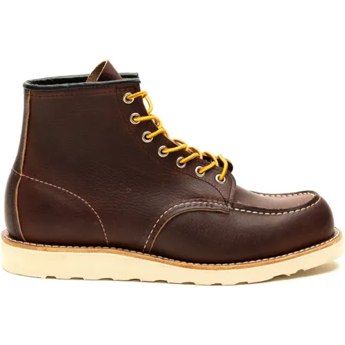 Braune Flache Lederschuhe , Herren, Größe: 44 1/2 EU - Red Wing Shoes - Modalova