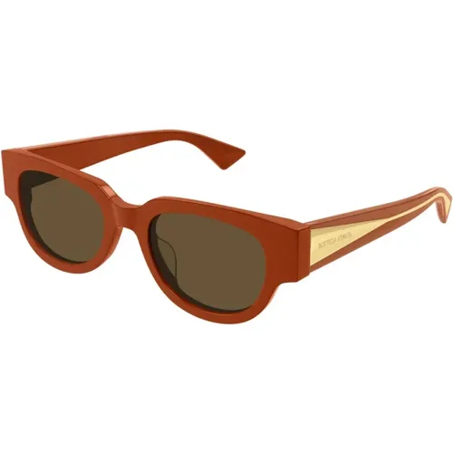 Neue Klassische Tri-Fold Sonnenbrille , Damen, Größe: 52 MM - Bottega Veneta - Modalova