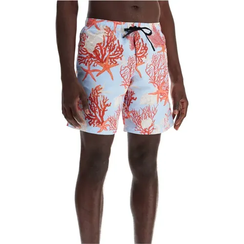 Barockes Meer Druck Bermuda Shorts - Versace - Modalova