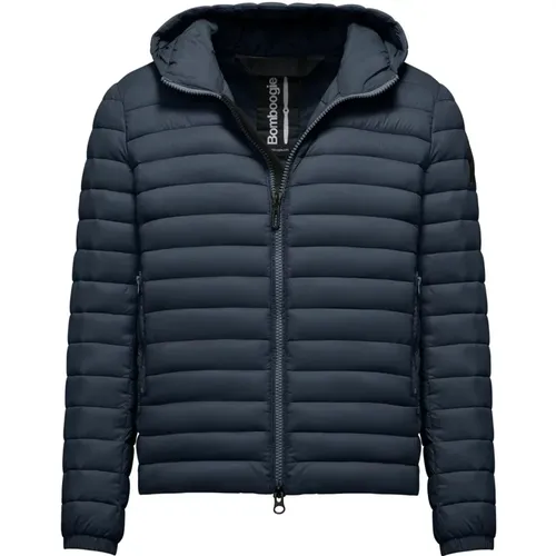 Nylon Down Jacket with Hood , male, Sizes: M, 2XL, XL, S, L - BomBoogie - Modalova