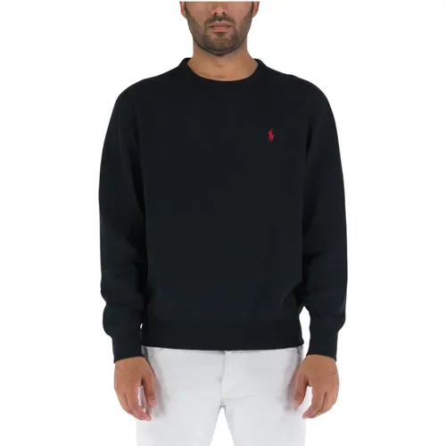 Embroidered Logo Crewneck Sweatshirt , male, Sizes: XL - Ralph Lauren - Modalova