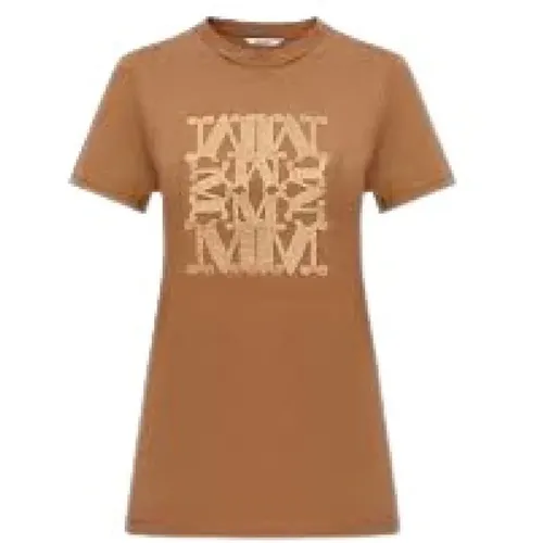 Lässiges Baumwoll-T-Shirt , Damen, Größe: M - Max Mara - Modalova