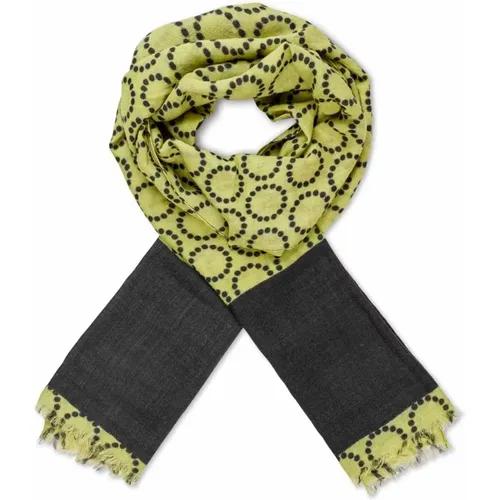 Stylish Fern Wool Scarf Accessory , female, Sizes: ONE SIZE - Masai - Modalova